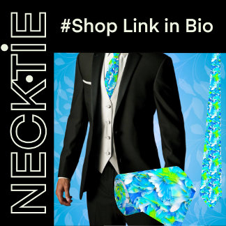 Cravate Fleurs tropicales florales