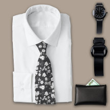 Fleurs vintages Charbon Personnaliser Initiale
