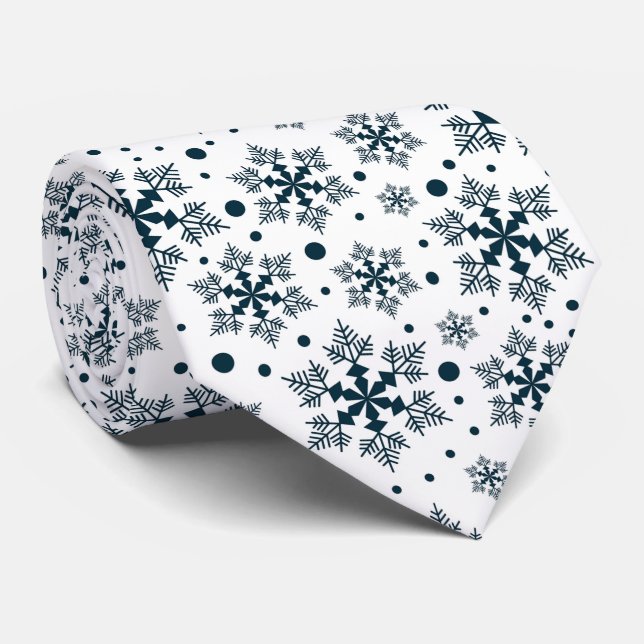 Cravate Flocon de neige (Roulé)
