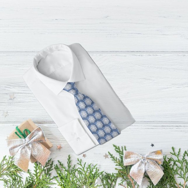 Cravate Flocon de neige en papier Rose carrelé sur dégradé (Créateur téléchargé)