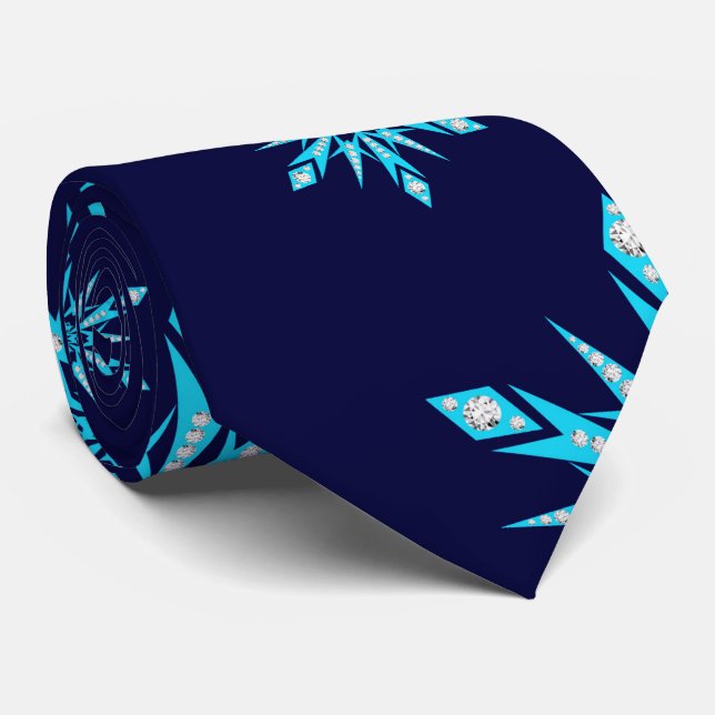 Cravate Flocons de neige (Roulé)