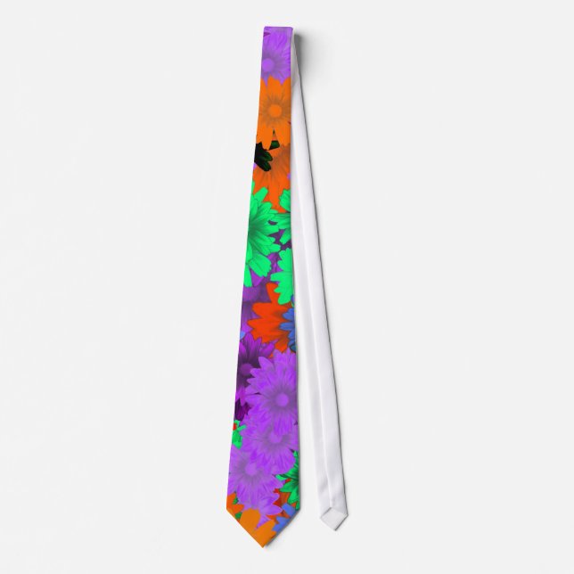 Cravate Floral multicolore (Devant)