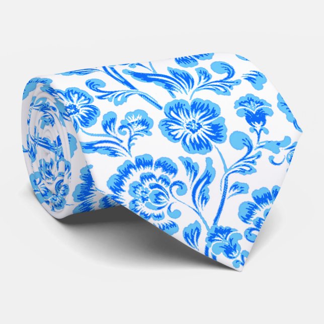 Cravate Floral  neck tie (Roulé)