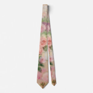 Cravate Floral rose vintage