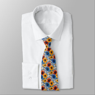 Cravate Floral rustique mode rétro motif