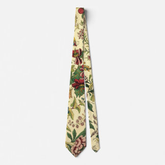 Cravate florale vintage de motif de tapisserie