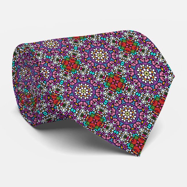 Cravate Flower Power IV Neck Tie (Roulé)