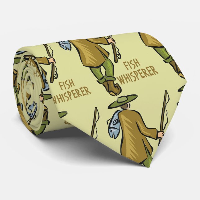 Cravate Fly Whisperer | Trout Fishing | Fisherman (Roulé)