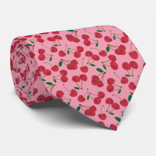 Cravate fond rose cerise rouge