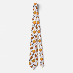 Cravate Football Football baseball baseball Motif sportif
