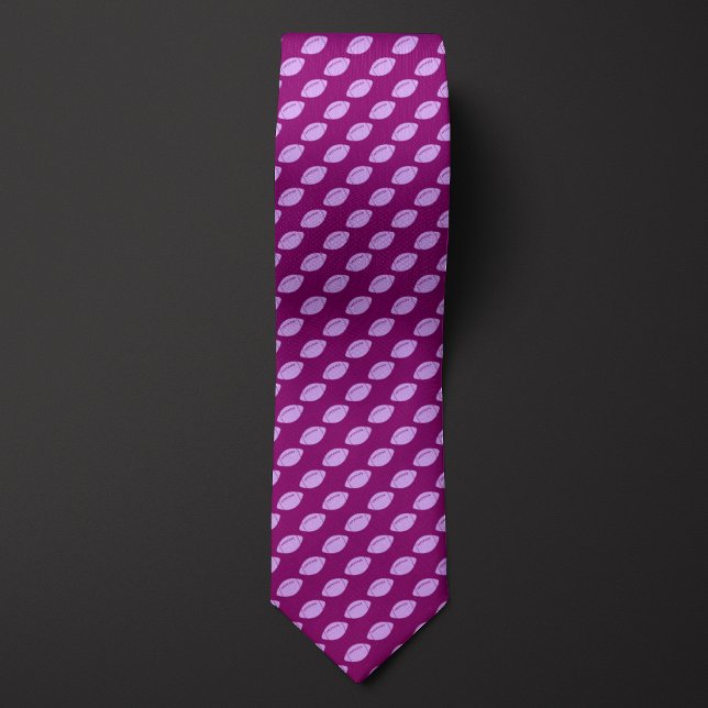 Cravate Football monochromatique violet (Créateur téléchargé)