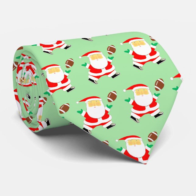 Cravate Football Noël nouveauté (Roulé)
