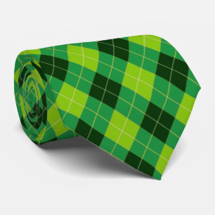 Cravate Forest Green, Lime Green et Black Jacquard