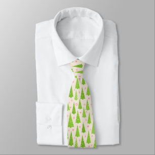 Cravate Forêt d'arbres de Noël