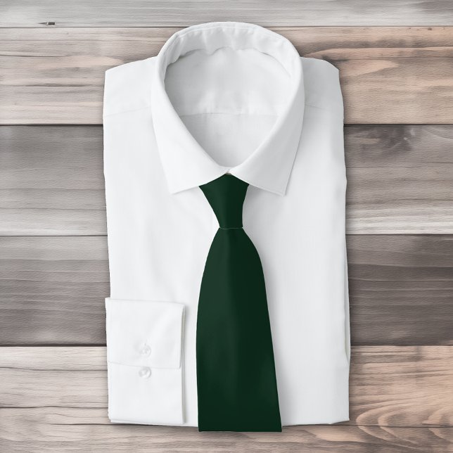 Cravate Forêt solide vert foncé (Créateur téléchargé)