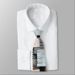 Cravate Formes et bandes géométriques<br><div class="desc">Motifs modernes,  formes géométriques et rayures arrière - plans abstraits.</div>