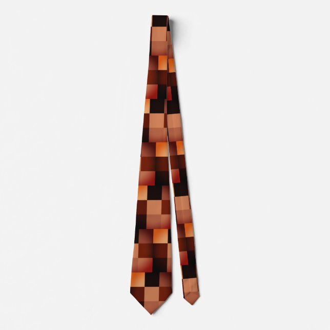 Cravate Foulard Nicktie Camo Dazzle numérique en argile ro (Devant)