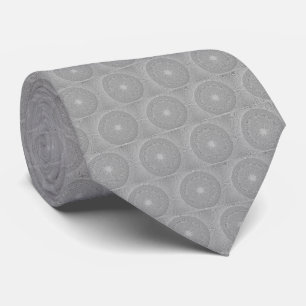 Cravate fractal - Gris de colombe