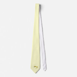 Cravate Fractale - Poisson Jaune Natation
