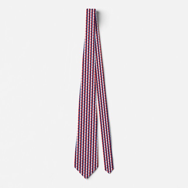 Cravate France Flag Honeycomb Tie (Devant)