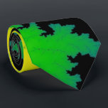 Cravate Frappe de foudre colorée<br><div class="desc">Vous aimerez cette oeuvre fractale en jaune,  vert et bleu. Ça me rappelle la foudre.</div>