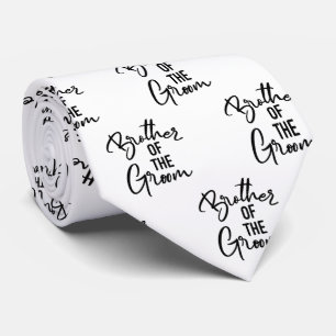 Cravate Frère de la chambre noire et blanche