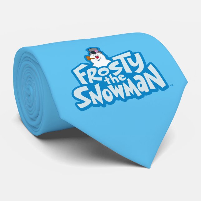 Cravate Frosty the Snowman™ | Logo empilé gelé (Roulé)