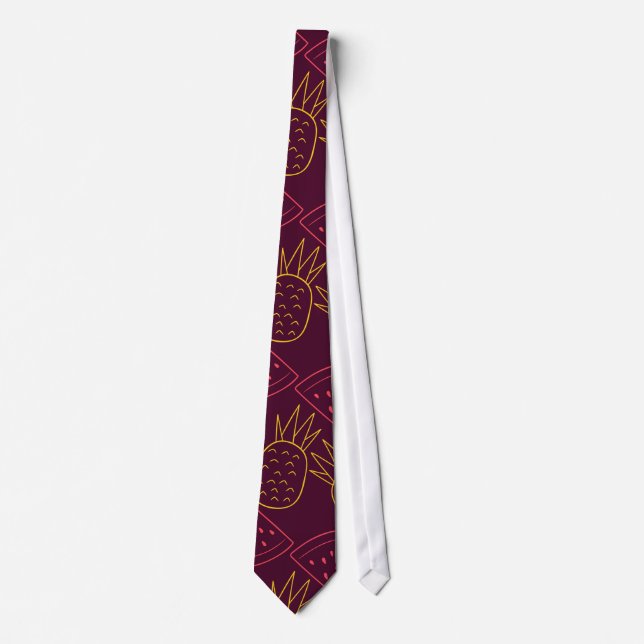 Cravate Fruit motif transparent | motif de surface de frui (Devant)