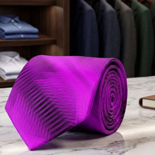 Cravate Fuchsia Futuriste Abstrait Motif Diagonal Art