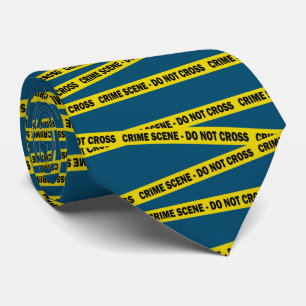 Cravate Fun Police Officer Crime Scene Tape Retirement