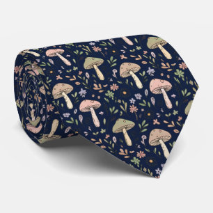 Cravate Fungi Navy foncé lunatique   Costume de mariage fo