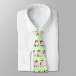 Cravate Funky 4 Cartoon Pig Année Zodiac Choisir la Cravat