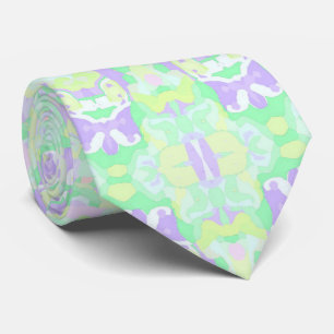 Cravate Funky Boho Éclectique Pastel Trippy Hippie Mandala