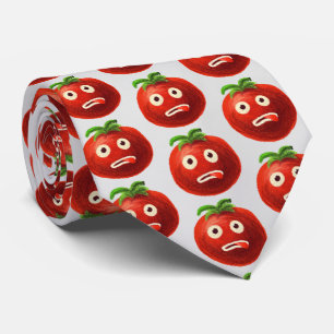Cravate Funny Tomato Motif - Cartoon Vegetable Art