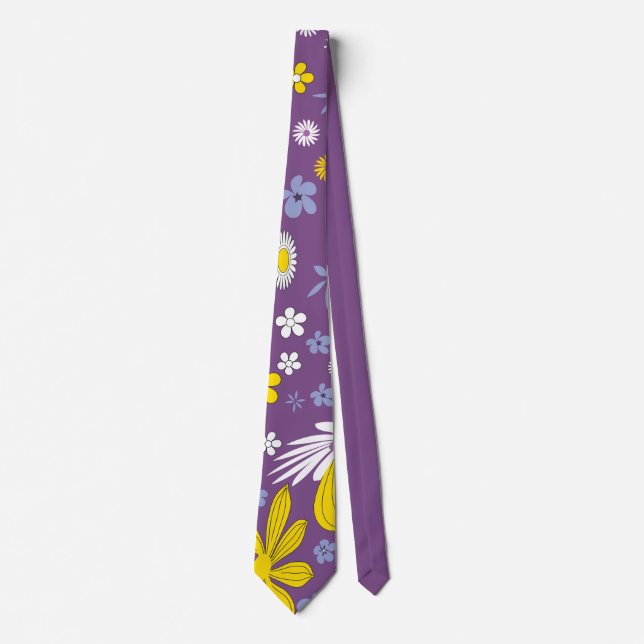 Cravate Galaxie Fleur Personnaliser (Devant)