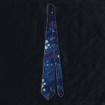 Cravate Galaxie tourbillonnante bleu marine de minuit abst<br><div class="desc">Galaxie tourbillonnante bleu marine de minuit abstraite</div>