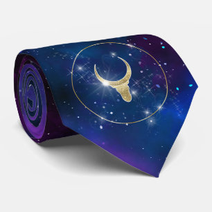 Cravate Galaxy bull, cow gold luxury glitter  2021 symbol