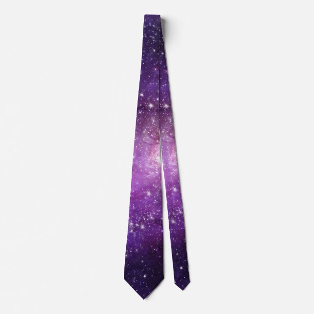 Cravate Galaxy Gift, Men & Women, Outer Space Pattern (Devant)