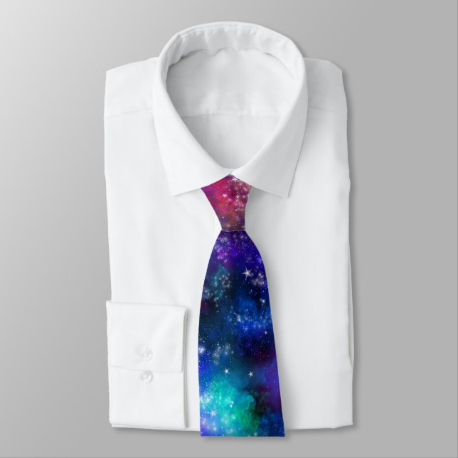 Cravate Galaxy Outer Space Nebula (Attaché)