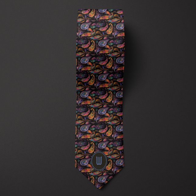 Cravate Galaxy Skies Paisley (Créateur téléchargé)