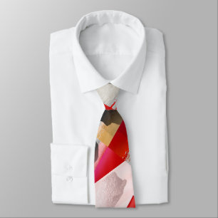 Cravate Garçons d'honneur Moderne Bloc de Couleur Rose Noi