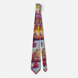 CRAVATE GARDEN OF THE LOST SHADOWS, FLYING RED DRAGON TIE