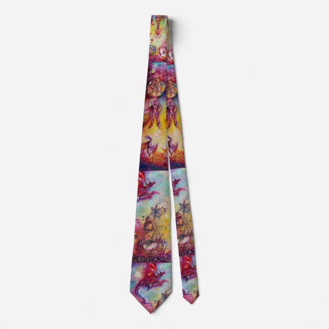 CRAVATE GARDEN OF THE LOST SHADOWS, FLYING RED DRAGON TIE (Devant)