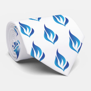 Cravate Garder la flamme bleue allumée