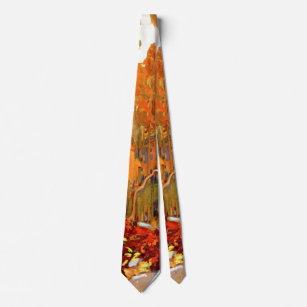 Cravate Garland d'automne, célèbre peinture,