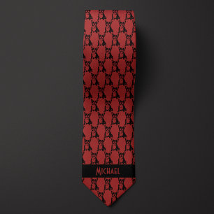 Cravate Garnet Red Bulldog