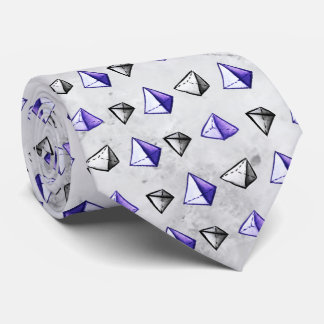Cravate Geek de géométrie mathématique Motif pyramide