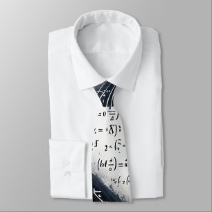 Cravate Géek Nerd Équations Mathématiques Prof de Maths