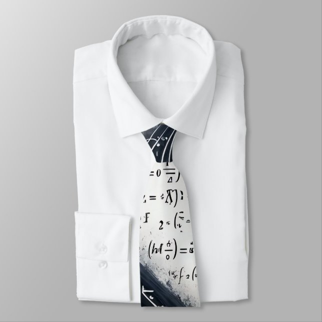 Cravate Géek Nerd Équations Mathématiques Prof de Maths (Attaché)