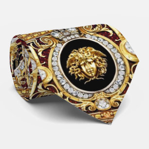 Cravate Gems de Méduse dorée